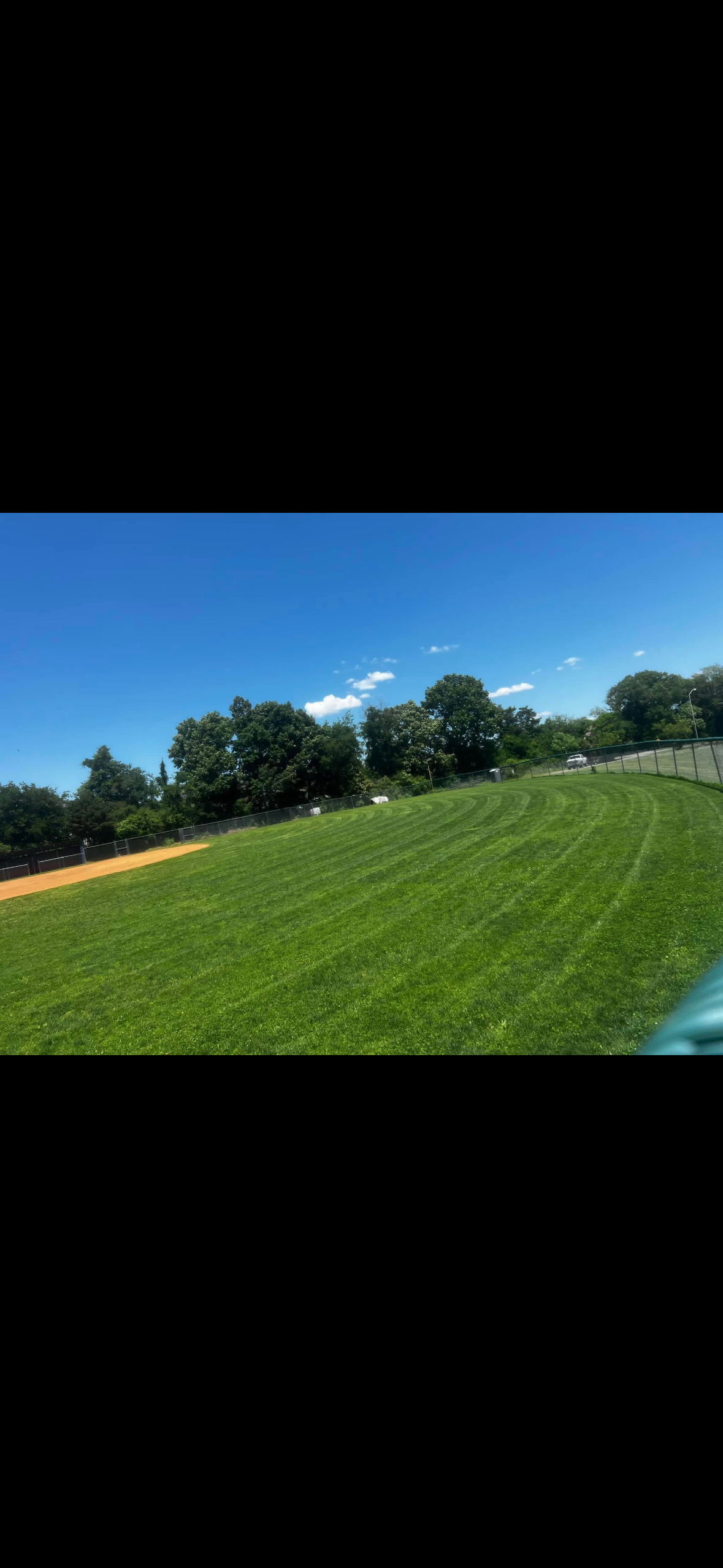 Large field mowing result